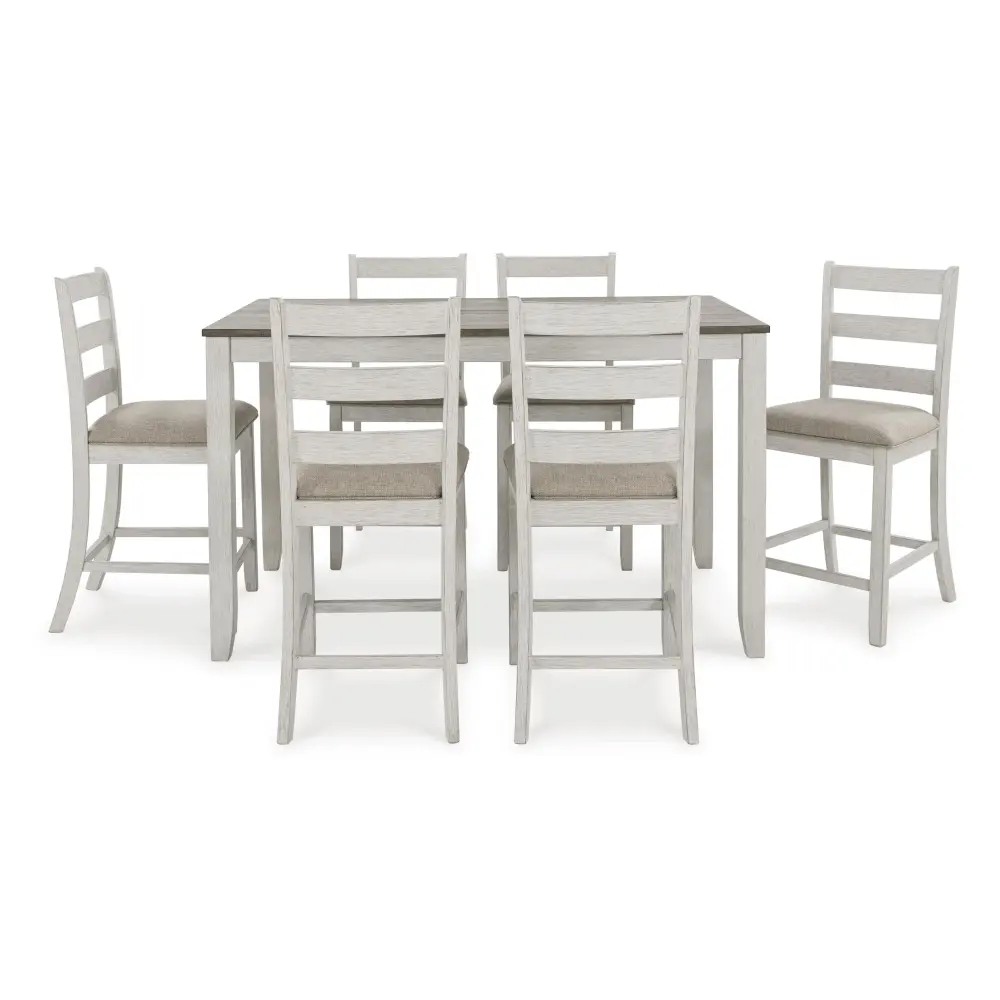 Diamond Modern Furniture Exclusive Design Skempton 7 pc Counter Height Dinette D394-423