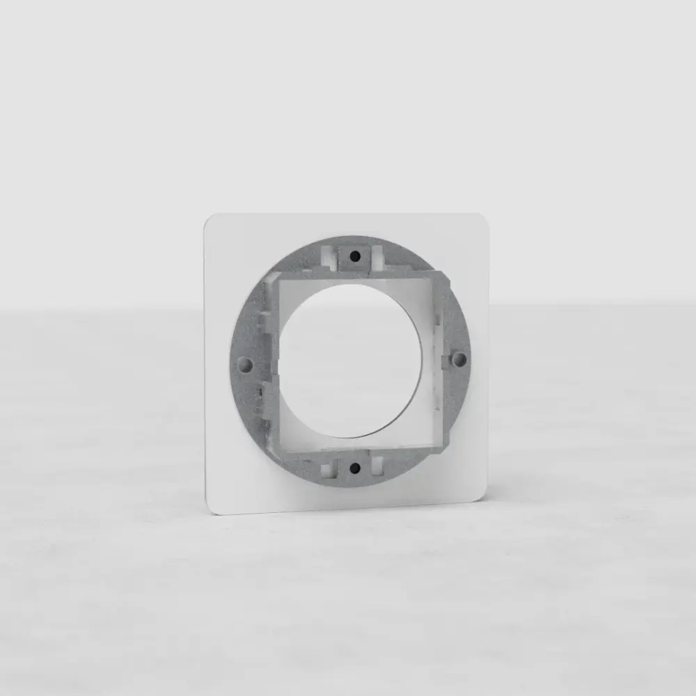 Kew Single Socket Plate - Distinct | Black