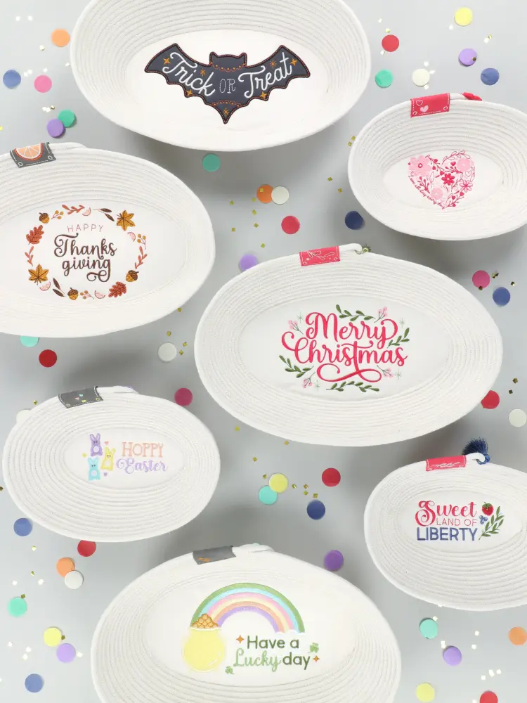 Kimberbell KD5145 Holiday Rope Bowls PAMPHLET DOWNLOAD CODE or JUST DOWNLOAD CODE