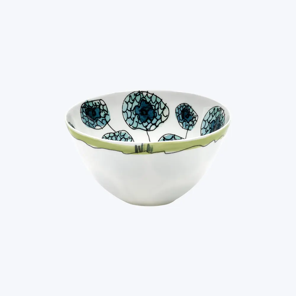 Midnight Flowers Cereal Bowl