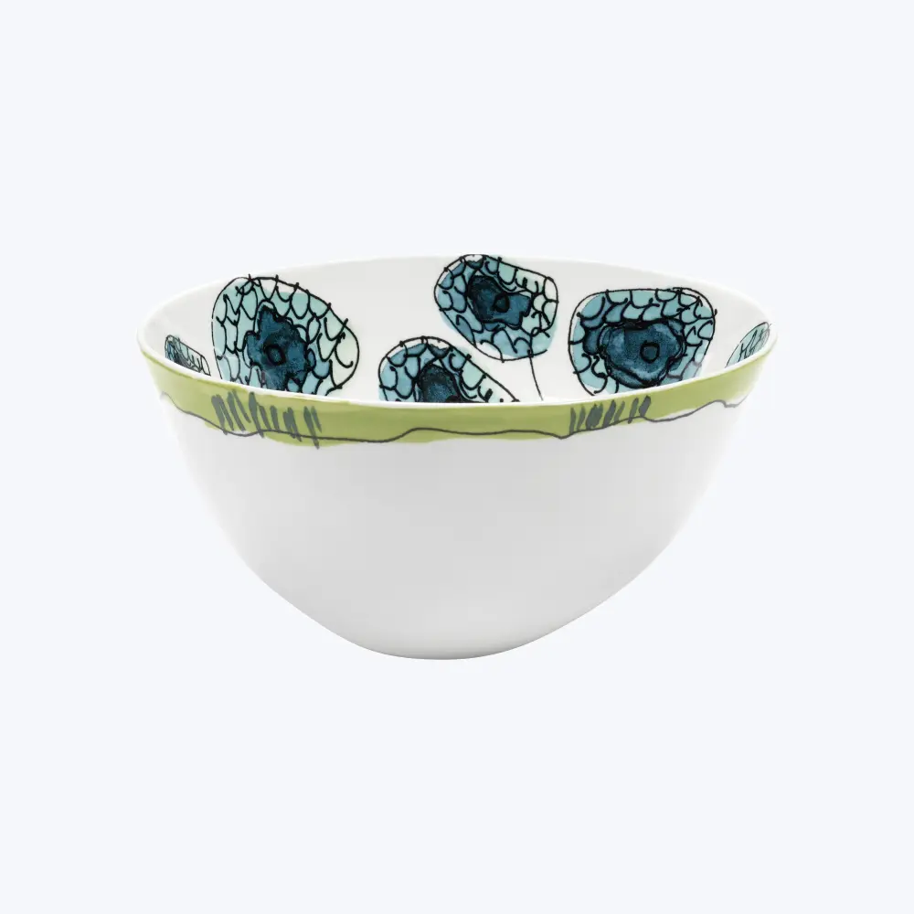Midnight Flowers Little Serving Bowl