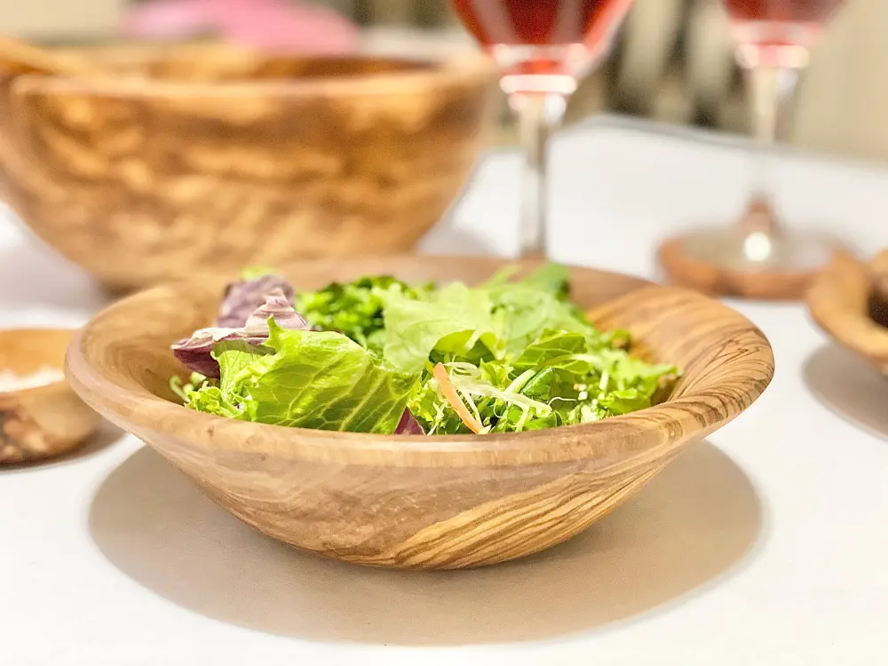 Olive Wood Salad Plate