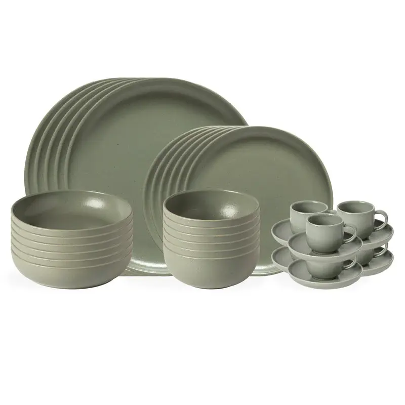 PACIFICA 30-Piece Dinnerware Place Cup and Saucer