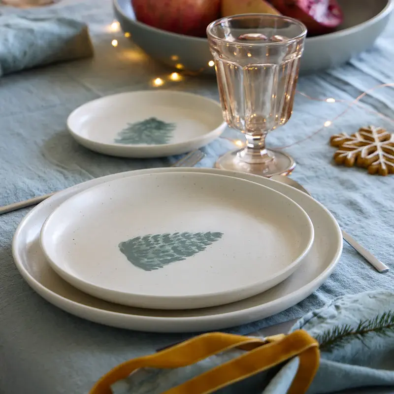 Pacifica Christmas Tree Salad Plates Place 4