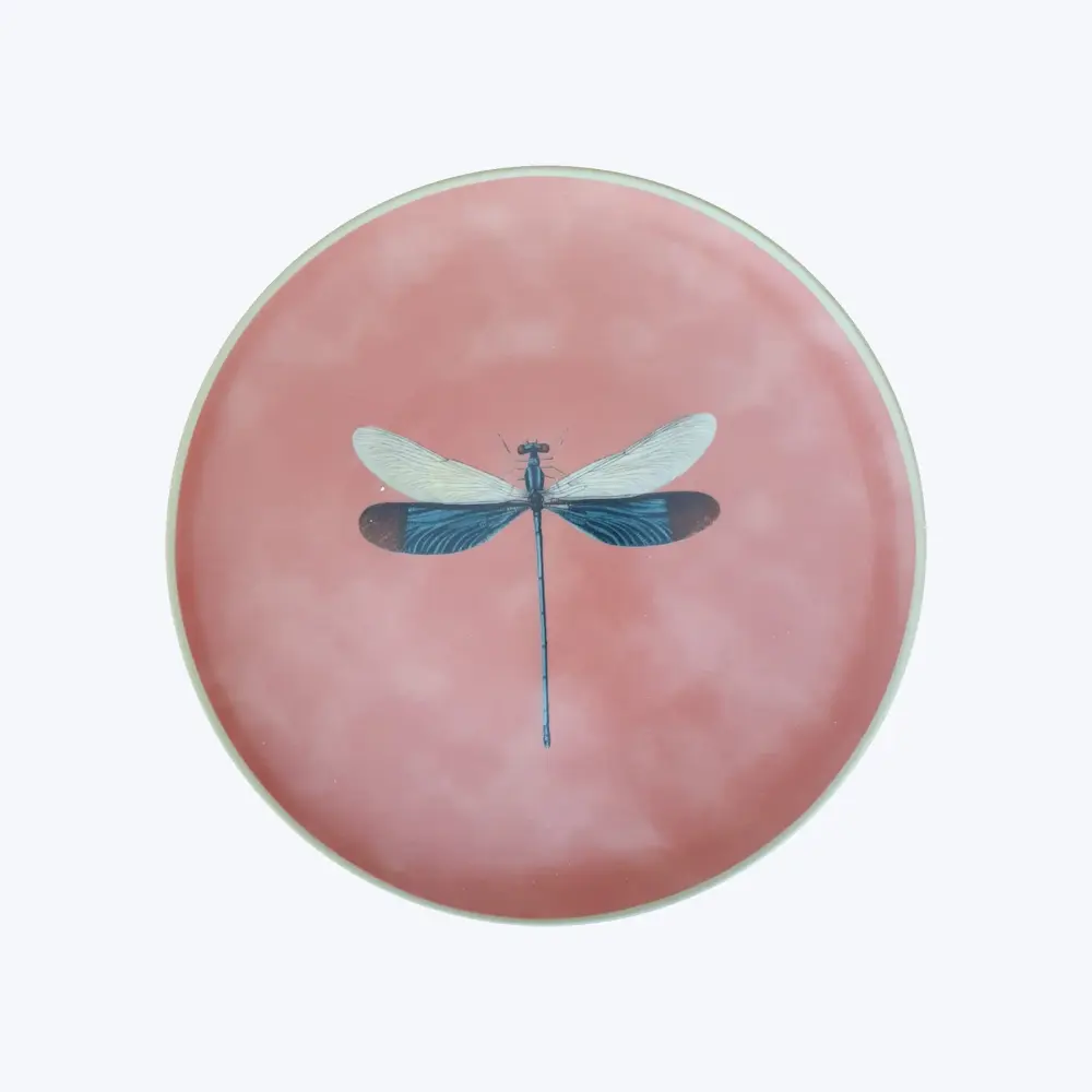 Porcelain Dragonfly Dinner Plate