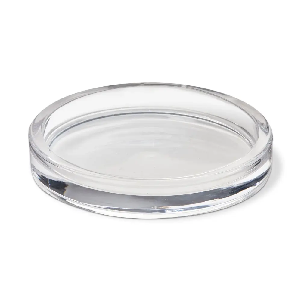 Radiance Glass Pillar Plate Spacious - Clear