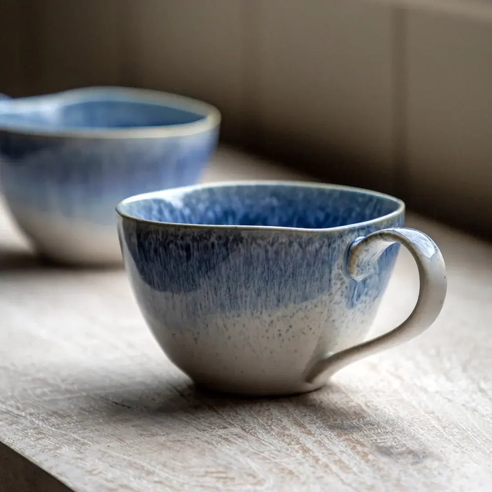Reactive Organic Mugs - Ink Cobalt (Pack 4)