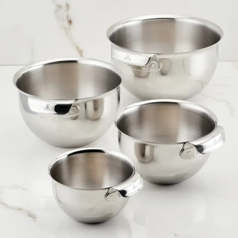 Stainless Steel Mixing Bowl Place, 4-Piece