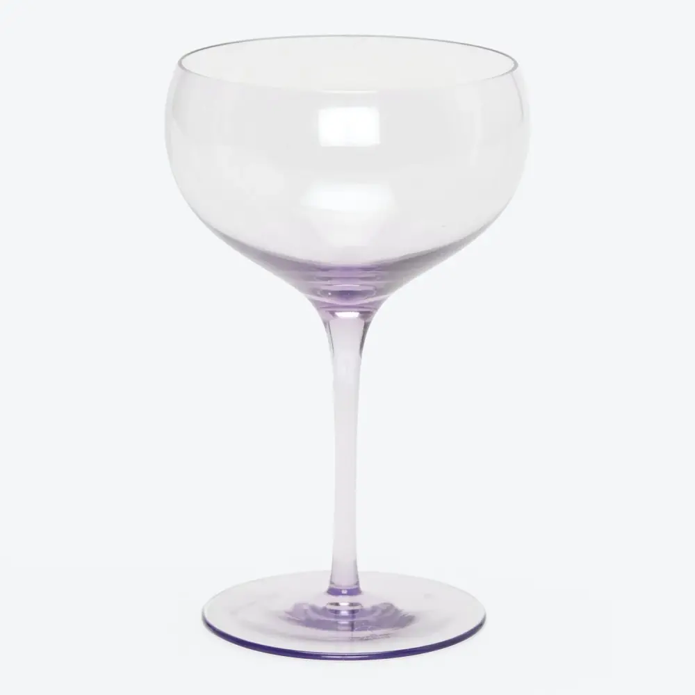 Vintage Champagne Coupe, Amethyst