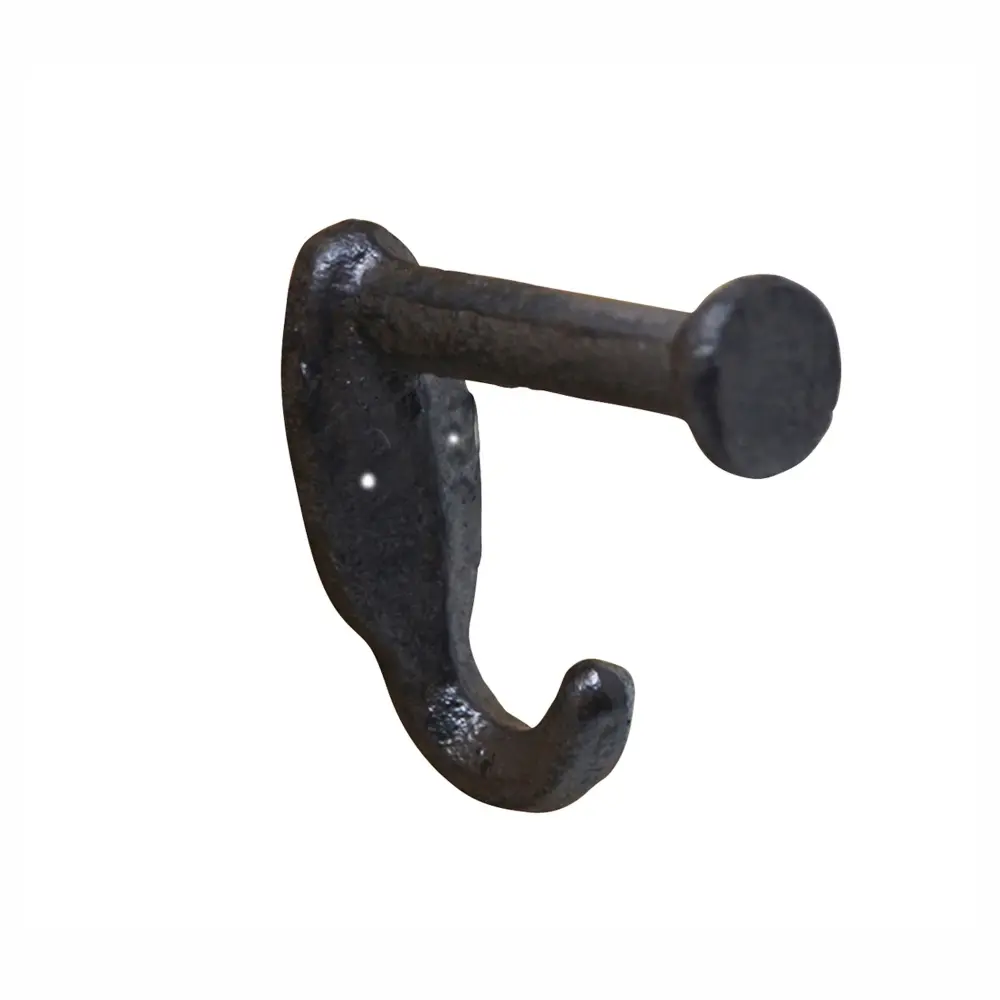 Decorative Hook Nail Head, 1" x 2,4" x 2,75" chocolate