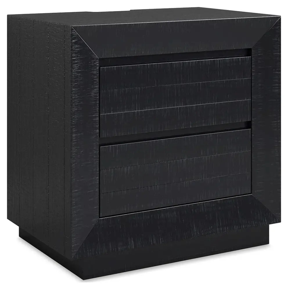 Londer - Two Drawer Night Stand - Midnight