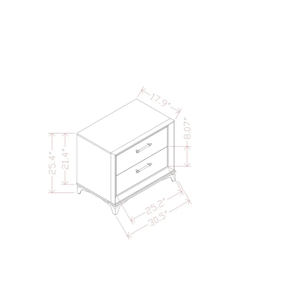 Star - Nightstand - Pearl | Lightweight | Durable