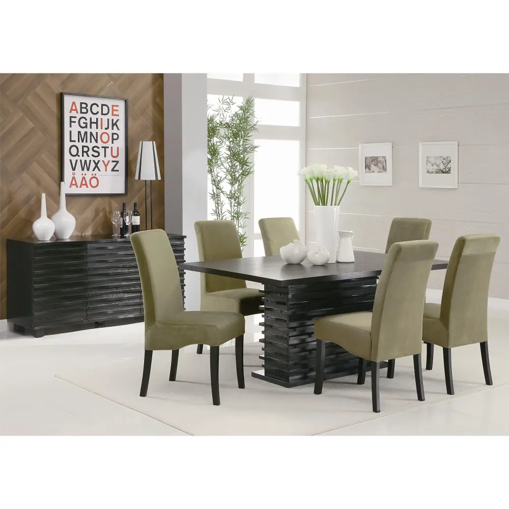 Diamond Modern Furniture COA Stanton Dining Table Pedestal Base 102061