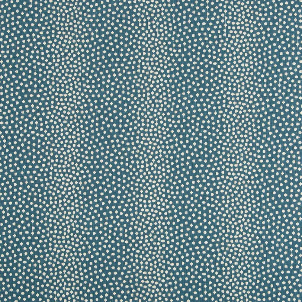 Azure and White Woven Performance Fabric