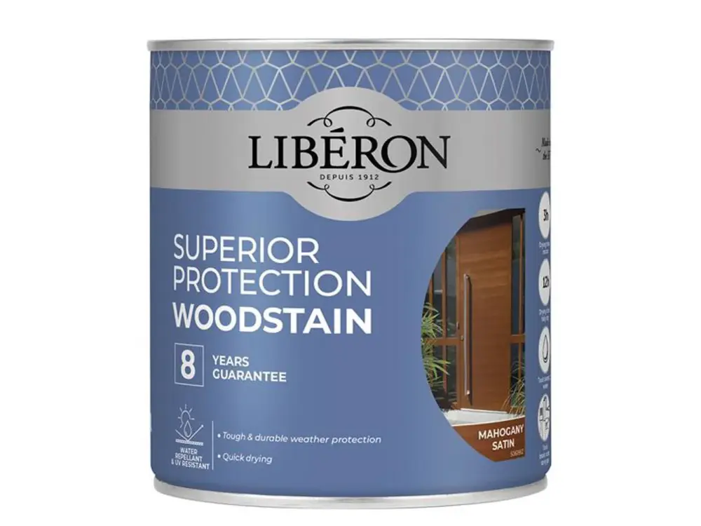Liberon Exceptional Protection 8 Year Woodstain Mahogany Satin 750Ml