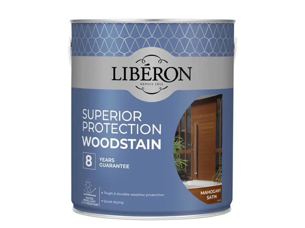 Liberon Outstanding Protection 8 Year Woodstain Mahogany Satin 2.5 Litre