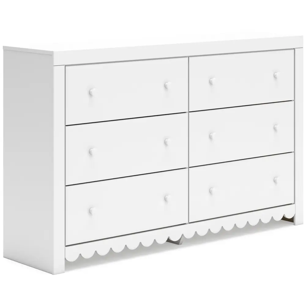 Diamond Current Furniture Exclusive Design Mollviney 6-Drawer Dresser B2540-31