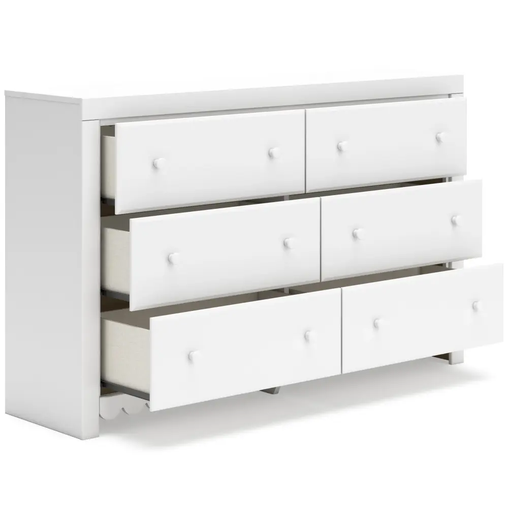 Diamond Current Furniture Exclusive Design Mollviney 6-Drawer Dresser B2540-31