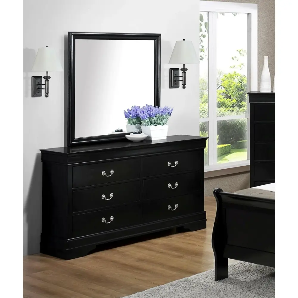 Diamond Modern Furniture CM Louis Philip 6-Drawer Dresser B3950-1