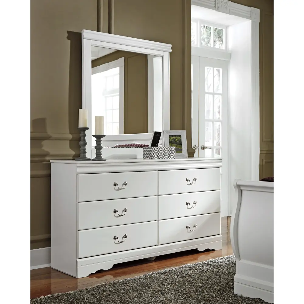 Diamond Modern Furniture Unique Design Anarasia 6-Drawer Dresser Mirror B129-31/B129-36