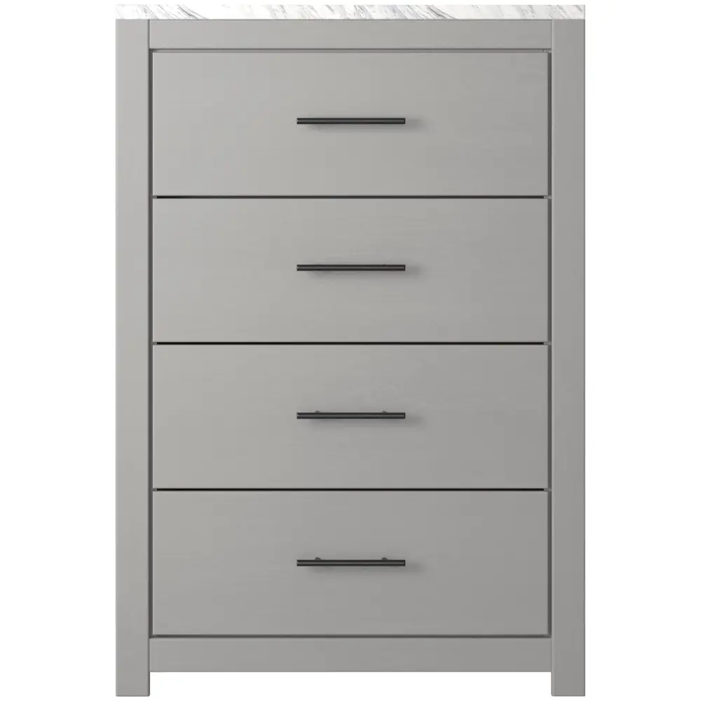 Diamond Modern Furniture Unique Design Cottonburg 4-Drawer Chest B1192-44