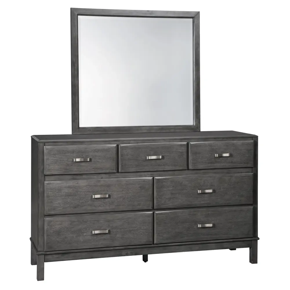 Diamond Present-day Furniture Exclusive Design Caitbrook 7-Drawer Dresser Mirror B476-31/B476-36