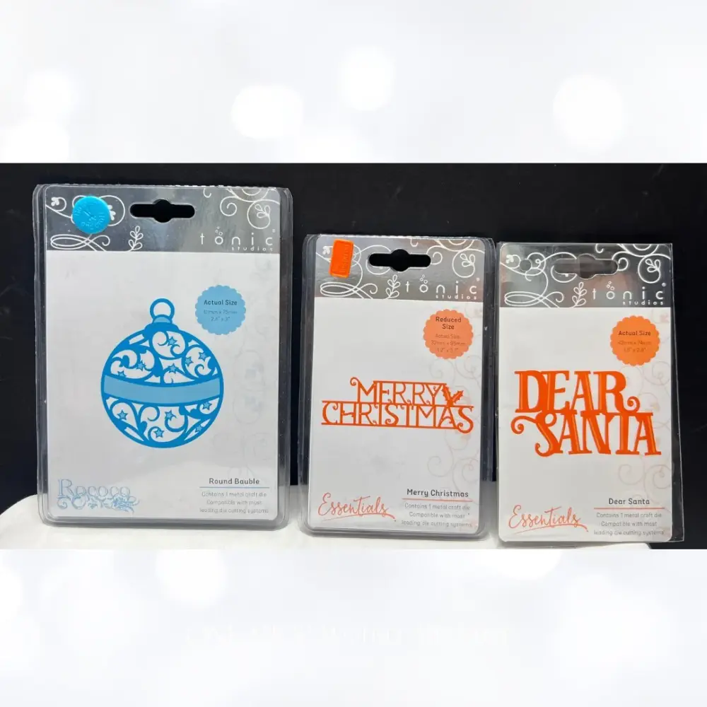 Tonic Studios CHRISTMAS Ornament Santa Dies Custom Name