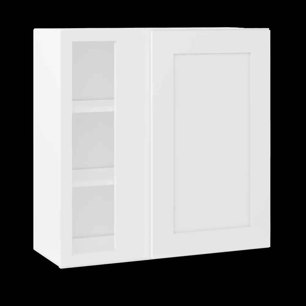 Square Corner Wall Blind Convertible Kitchen Cabinet SC3030 Alpina White LessCare 30 . width 30 . height 12 . depth