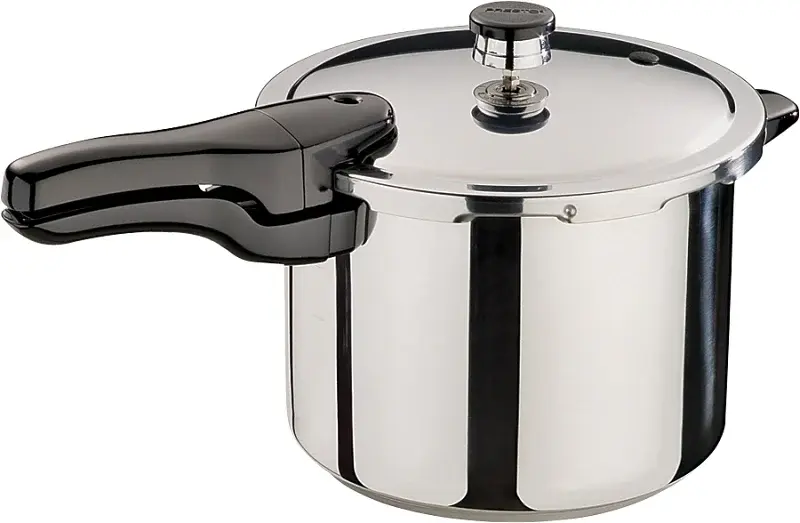 Presto 01362 Pressure Cooker, 6 qt Capacity, 10-1/2 Dia, Rust-proof Steel