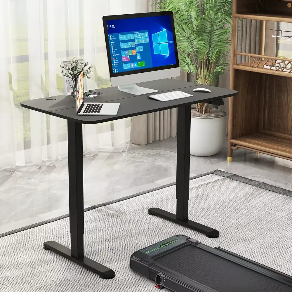 Fonirra 44 x 24 Electric Standing Desk Height Adjustable Splice Board Black