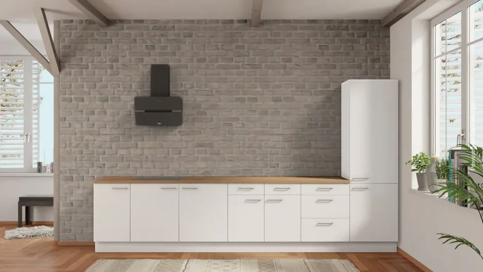 nobilia kitchen unit Rastatt 375 cm ivory oak Provence electrical appliances affordable