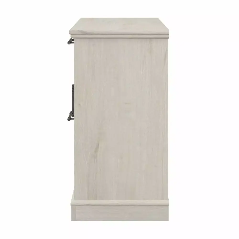 Bowery Hill 2 Drawers Lateral White Engineered Wood Filing Cabinet Easy Assembly