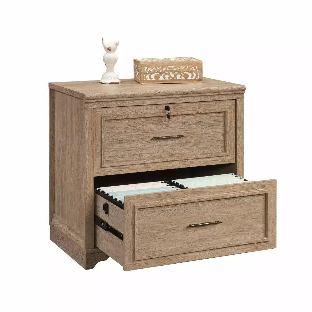 Sauder Rollingwood Engineered Wood Lateral File Cabinet Brushed Oak