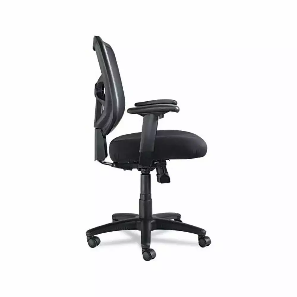 Elusion Series Mesh Mid-Back Swivel/Tilt Chair Supports up to 275 lbs.. Black Seat/Black Back. Black Base Alera