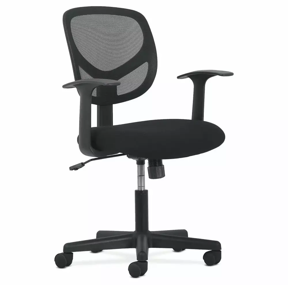 CodYinFI BSXVST102 Sadie Swivel Back Mesh Task Chair Ergonomic Black