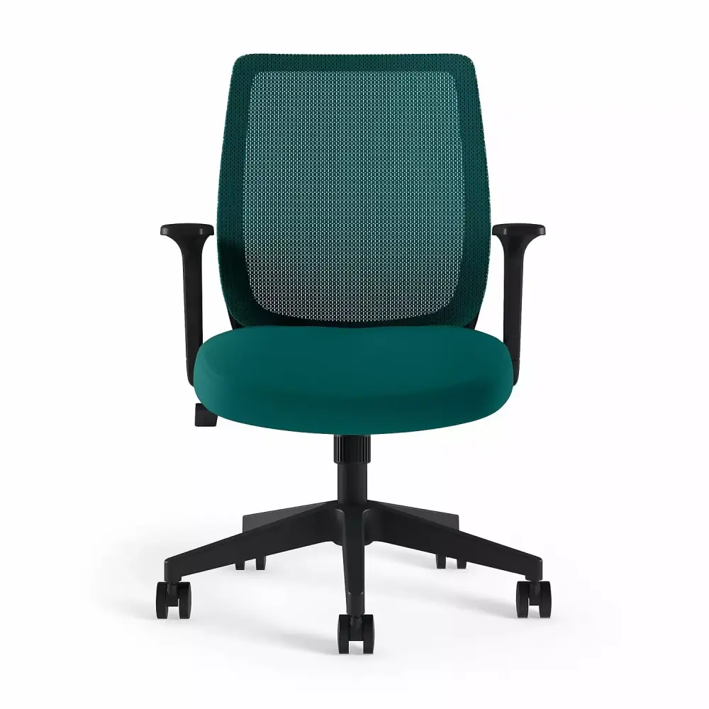 Union & Scale Essentials Ergonomic Fabric Swivel Task Chair Teal STAPLES