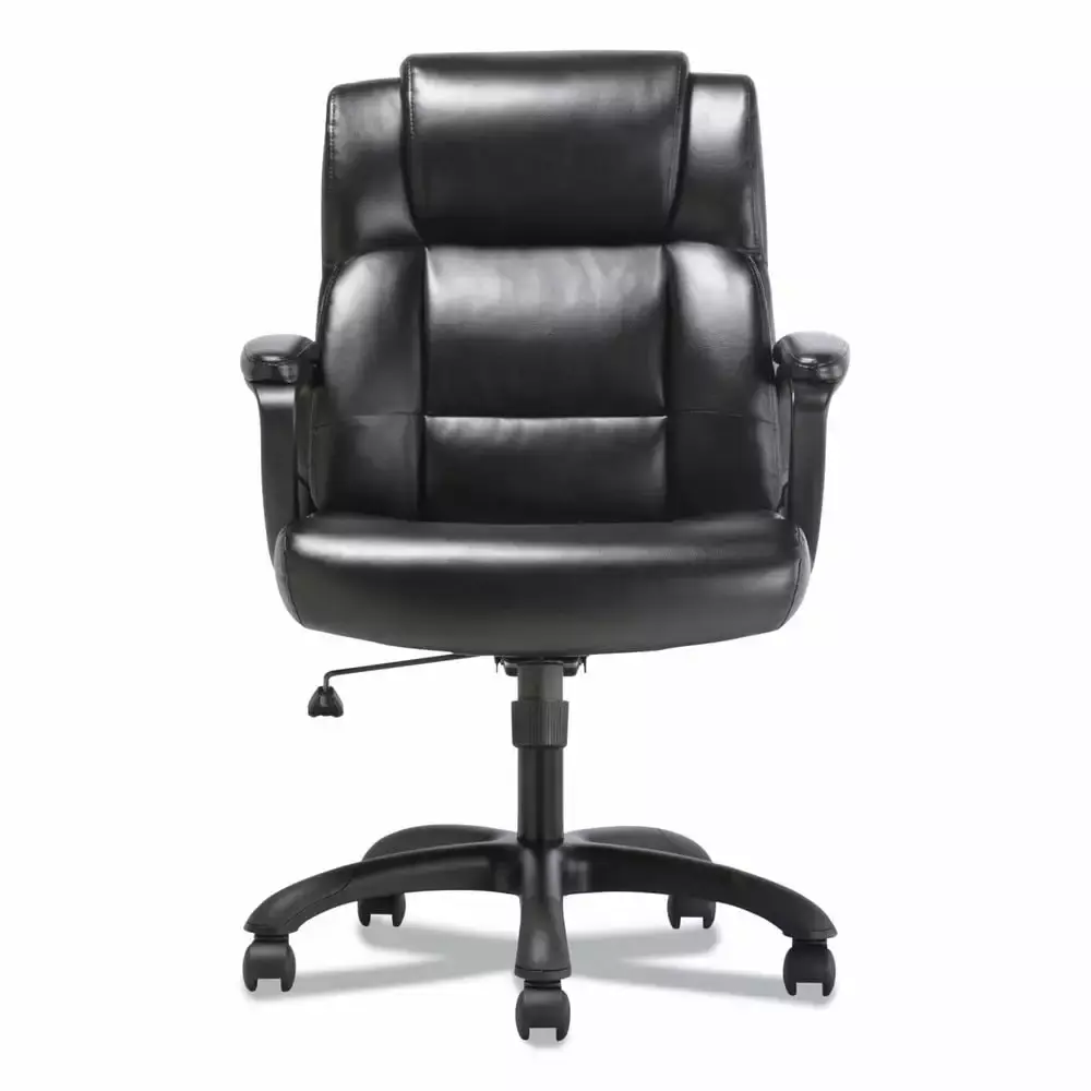Basyx HVST305 Mid-Back Executive Chair Black Adjustable Seat Height Supports 225 lbs