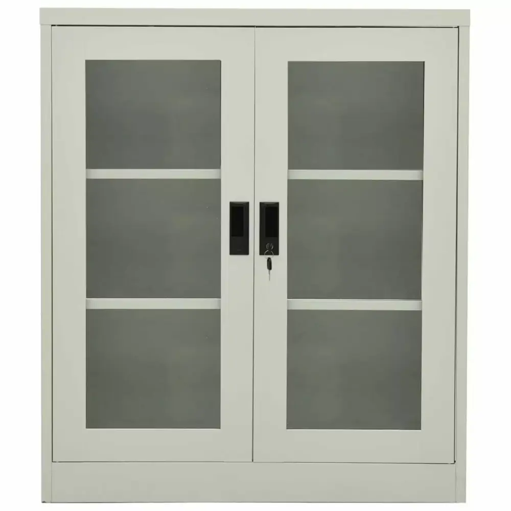 Aibecy Office Cabinet Gray 35.4 x 15.7 x 41.3 Inches Steel File Storage Cabinet