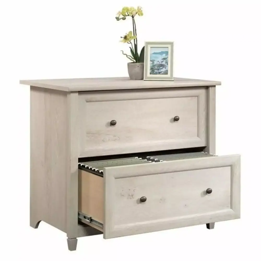 Bowery Hill File Cabinet Chalked Chestnut - Office Storage Solution
