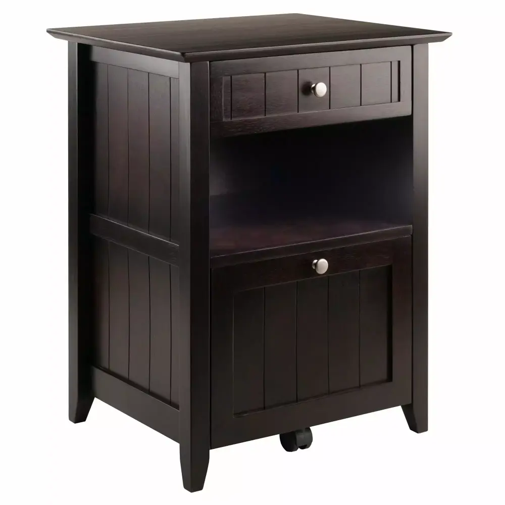 Winsome Wood Burke Home Office File Storage Cabinet Coffee Finish