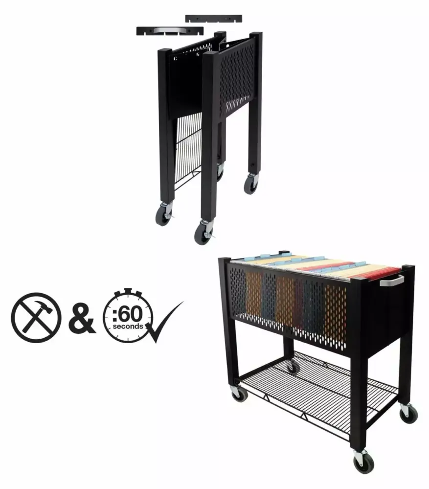 VRTVF53000 InstaCart File Cart Office Organization Exlonjet