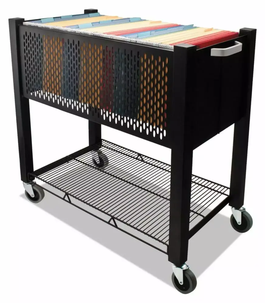 LeCeleBee Vf53000 Black Instacart File Cart 14-1/4W X 28-1/2D X 27-3/4H