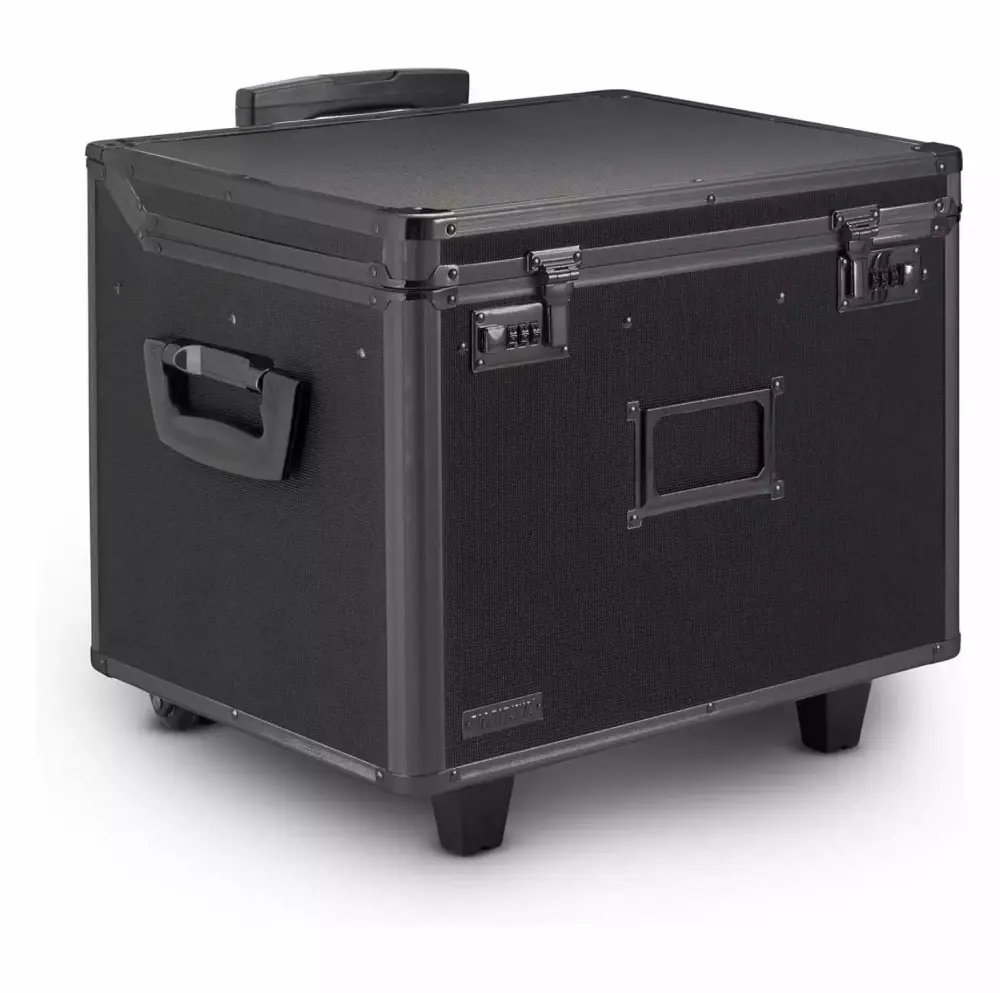 LfucQd Locking Mobile File Chest Letter Legal Files Black 17 5 x 15 5 x 14 5 Inches