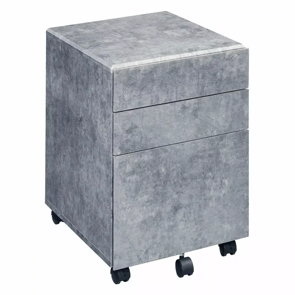GeeHome Silver 3-Drawer File Cabinet