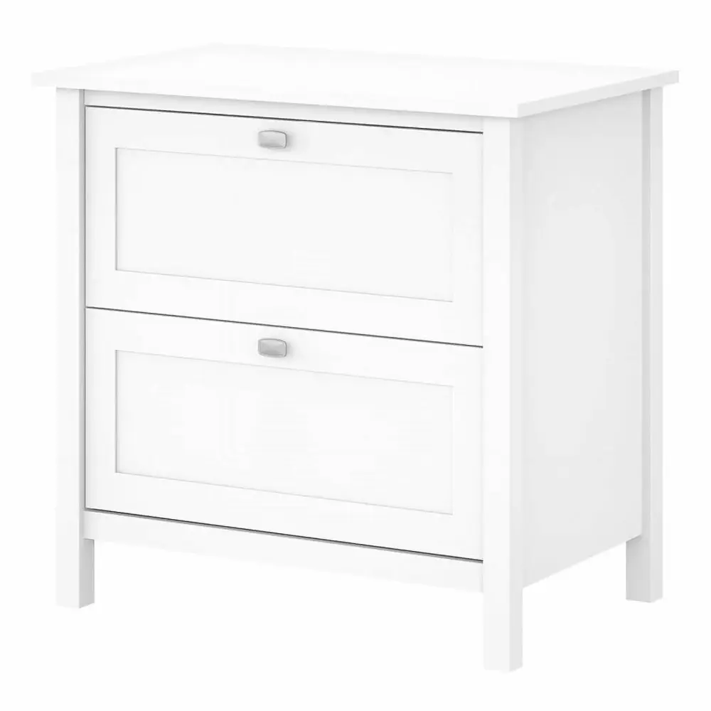 Scranton & Co Furniture Broadview 2 Drawer File Cabinet Pure White