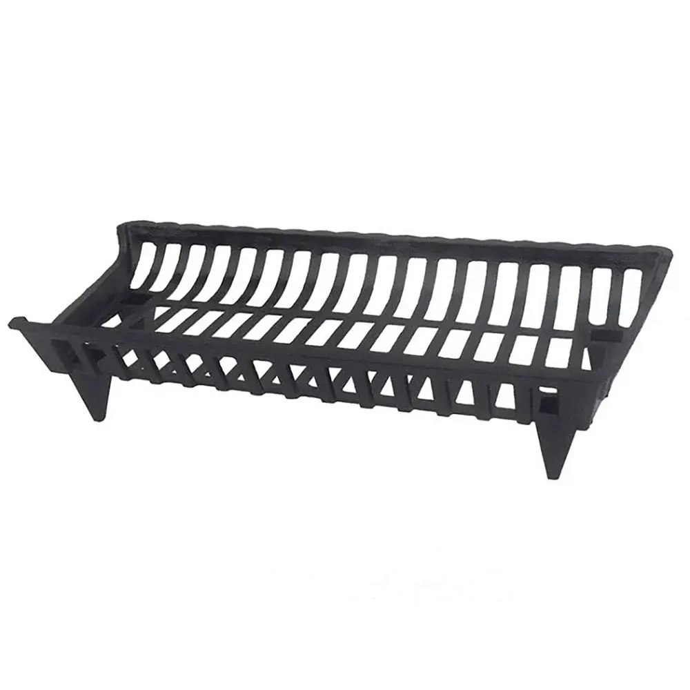 Cast-Iron Log Holder Grid, 30'' x 15'' x 6-3/4''