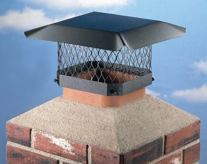 Shelter SC99 Shelter Chimney Cap, Steel, Onyx, Powder-Coated, Fits Duct Size: 7-1/2 x 7-1/2 to 9-1/2 x 9-1/2