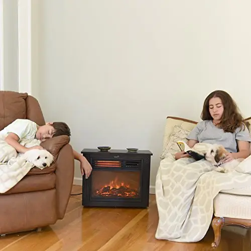 5,100 BTU Infrared Electric Fireplace