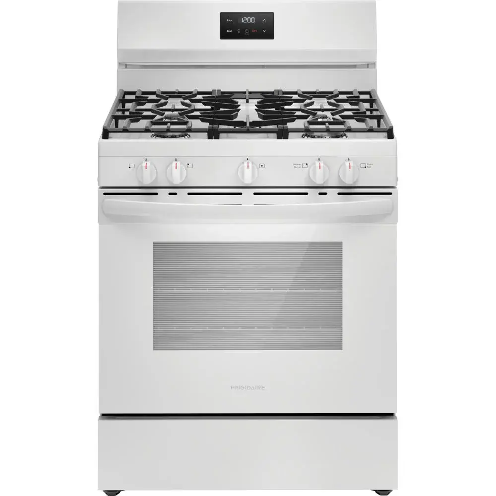 Frigidaire 30-inch Freestanding Gas Range 5 Burners FCRG3052BW