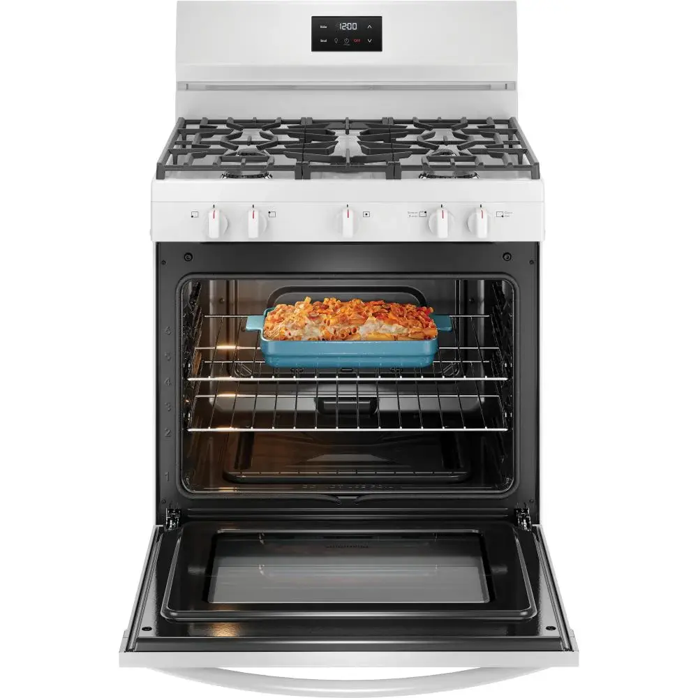 Frigidaire 30-inch Freestanding Gas Range 5 Burners FCRG3052BW